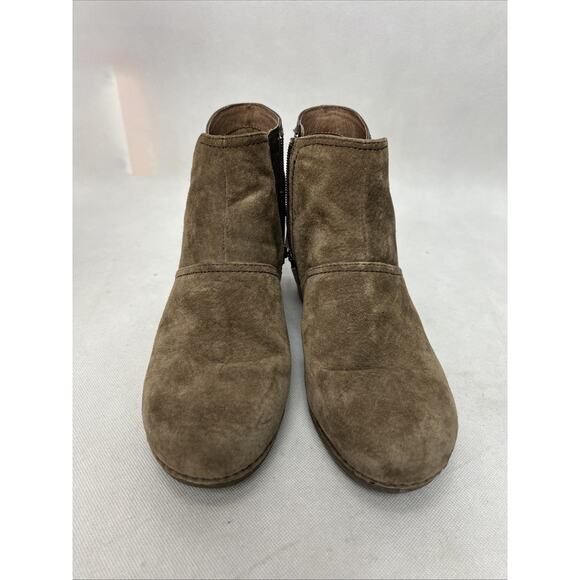 Dansko Womens Shirley Brown Leather Wedge Zip Ankle Boots Size 39 - Picture 6 of 9